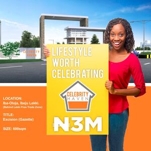 Celebrity Haven Estate behind The Lekki Free Trade Zone