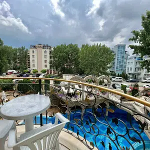 Pool view one-bedroom apartment in Sweet Homes 2 Sunny Beach