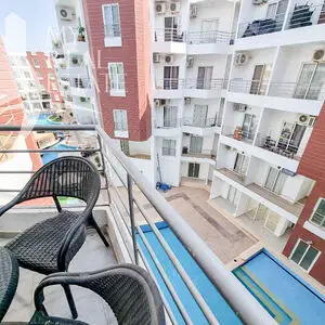 Furnished pool view apartment for sale in Aqua Palms Resort