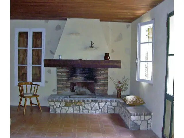 fishing cabin interior